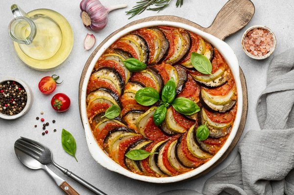 Can You Craft a Gourmet French Ratatouille with a Modern Presentation?